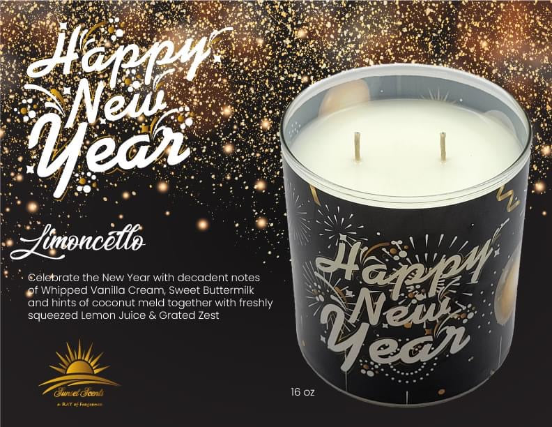 Limoncello- Happy New Year Candle 16oz